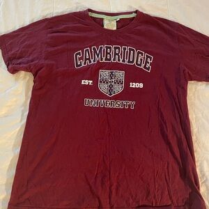 Cambridge University Maroon T-Shirt